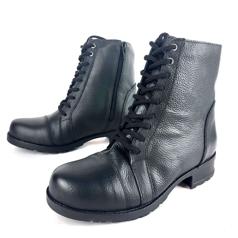 Sandro Moscoloni For Her Thick Block Heel Boot Black Size 6.5M